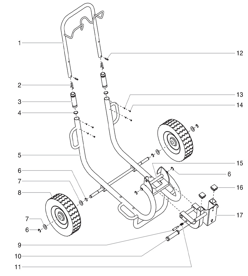 PowrTwin 12000GHD Cart Assembly